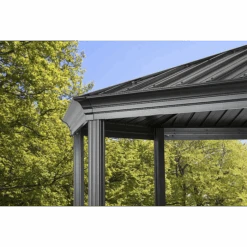 ShelterLogic Komodo Hardtop Gazebo, 12 Ft. X 15 Ft. Dark Gray -Shelterlogic 500 6159233 3