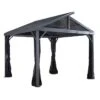 Sanibel II Hardtop Gazebo, 8 Ft. X 8 Ft. Light Gray 2 Sanibel II Hardtop Gazebo, 8 Ft. X 8 Ft. Light Gray -Shelterlogic 500 8162851 sanibel ii silo image 01