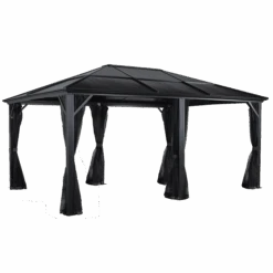 Meridien Hardtop Gazebo, 12 Ft. X 16 Ft. Dark Gray
