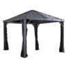 Sanibel Hardtop Gazebo, 8 Ft. X 8 Ft. Light Gray 1 Sanibel Hardtop Gazebo, 8 Ft. X 8 Ft. Light Gray -Shelterlogic 500 9162806
