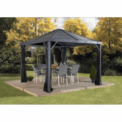 Sanibel Hardtop Gazebo, 8 Ft. X 8 Ft. Light Gray 7 Sanibel Hardtop Gazebo, 8 Ft. X 8 Ft. Light Gray -Shelterlogic 500 9162806 1