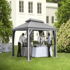 Sojag Monaco Champagne 12 Ft. X 14 Ft. Gazebo 14 Sojag Monaco Champagne 12 Ft. X 14 Ft. Gazebo -Shelterlogic 500 9164077 monaco 12x14 image 01