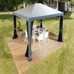 Monteserra 10 X 12 Ft. Gazebo, Dark Grey 17 Monteserra 10 X 12 Ft. Gazebo, Dark Grey -Shelterlogic 500 9166842 monteserra 10x12 image 02