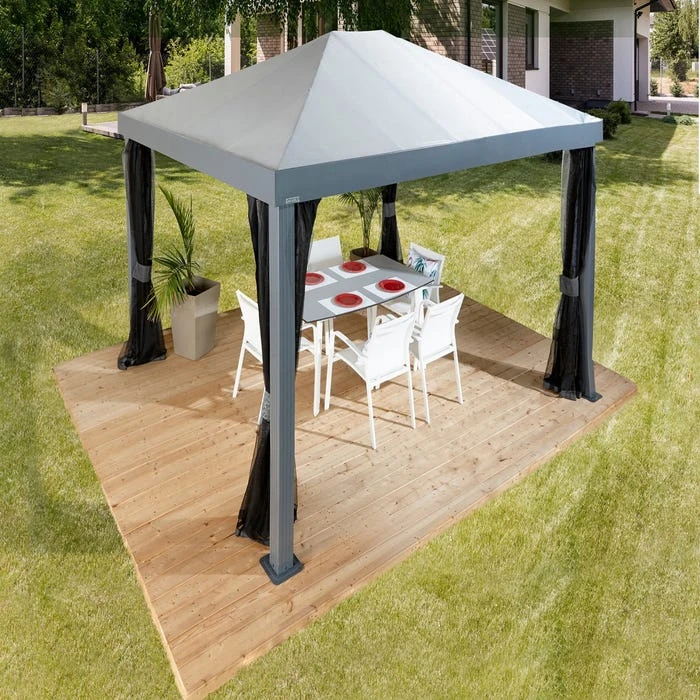 Monteserra 10 X 12 Ft. Gazebo, Dark Grey 8 Monteserra 10 X 12 Ft. Gazebo, Dark Grey - Image 6