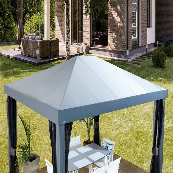 Monteserra 10 X 12 Ft. Gazebo, Dark Grey 9 Monteserra 10 X 12 Ft. Gazebo, Dark Grey - Image 7