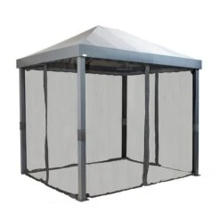 Monteserra 10 X 12 Ft. Gazebo, Dark Grey 15 Monteserra 10 X 12 Ft. Gazebo, Dark Grey -Shelterlogic 500 9166842 monteserra 10x12 silo image 03