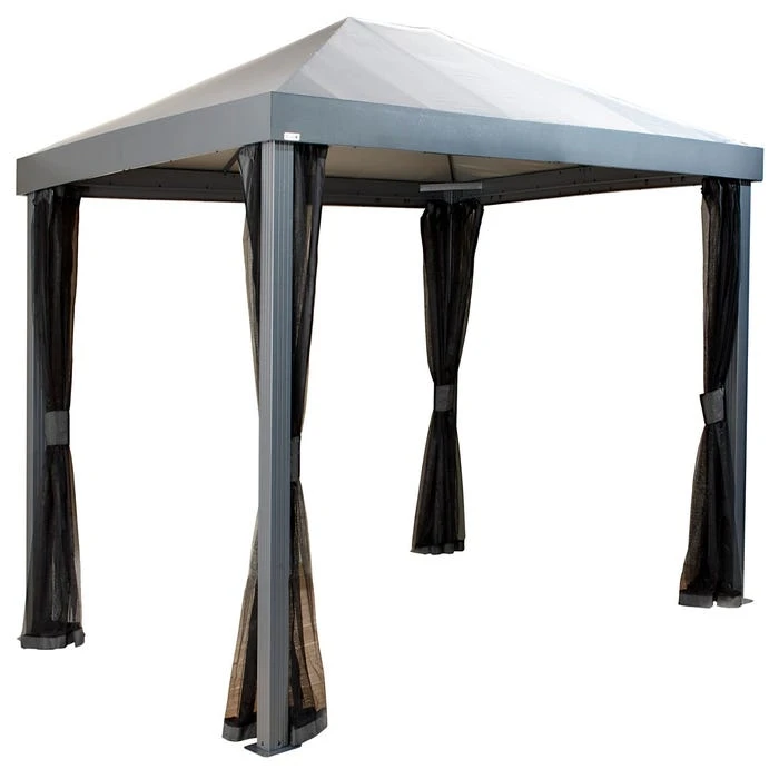 Monteserra 10 X 12 Ft. Gazebo, Dark Grey 5 Monteserra 10 X 12 Ft. Gazebo, Dark Grey - Image 3
