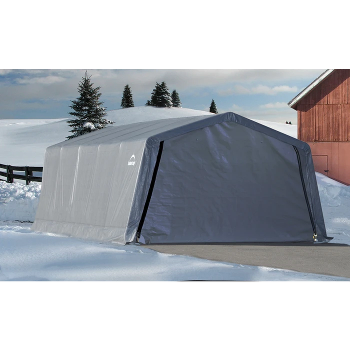 ShelterLogic Garage-in-a-Box® 12 Ft. X 20 Ft. X 8 Ft. 6 ShelterLogic Garage-in-a-Box® 12 Ft. X 20 Ft. X 8 Ft. - Image 4