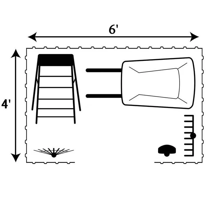Arrow Select Steel Storage Shed, 6x4, Blue Grey 16 Arrow Select Steel Storage Shed, 6x4, Blue Grey - Image 14