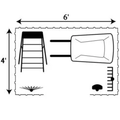 Arrow Select Steel Storage Shed, 6x4, Flute Grey 27 Arrow Select Steel Storage Shed, 6x4, Flute Grey -Shelterlogic 6x4 what fits 3