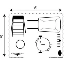 Arrow Select Steel Storage Shed, 6x5, Flute Grey 31 Arrow Select Steel Storage Shed, 6x5, Flute Grey -Shelterlogic 6x5 what fits 3