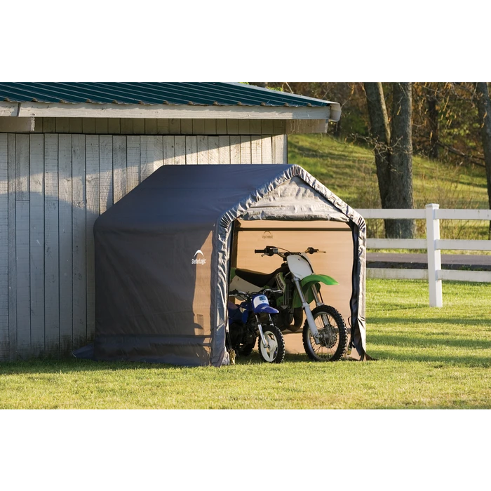 ShelterLogic Shed-in-a-Box® 6 Ft. X 6 Ft. X 6 Ft. Gray 4 ShelterLogic Shed-in-a-Box® 6 Ft. X 6 Ft. X 6 Ft. Gray - Image 2