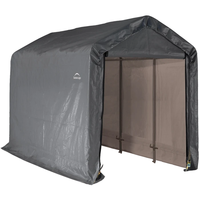 ShelterLogic Shed-in-a-Box® 6 Ft. X 12 Ft. X 8 Ft. Gray 3 ShelterLogic Shed-in-a-Box® 6 Ft. X 12 Ft. X 8 Ft. Gray