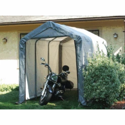 ShelterLogic Shed-in-a-Box® 6 Ft. X 12 Ft. X 8 Ft. Gray 8 ShelterLogic Shed-in-a-Box® 6 Ft. X 12 Ft. X 8 Ft. Gray -Shelterlogic 70413 2