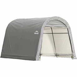 ShelterLogic Shed-in-a-Box 10 X 10 X 8 Ft Roundtop Gray