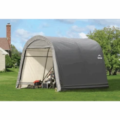 ShelterLogic Shed-in-a-Box 10 X 10 X 8 Ft Roundtop Gray 20 ShelterLogic Shed-in-a-Box 10 X 10 X 8 Ft Roundtop Gray -Shelterlogic 70435 2