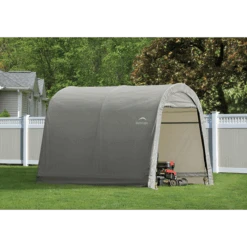 ShelterLogic Shed-in-a-Box 10 X 10 X 8 Ft Roundtop Gray 21 ShelterLogic Shed-in-a-Box 10 X 10 X 8 Ft Roundtop Gray -Shelterlogic 70435 3