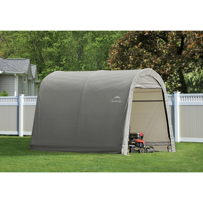 ShelterLogic Shed-in-a-Box 10 X 10 X 8 Ft Roundtop Gray 6 ShelterLogic Shed-in-a-Box 10 X 10 X 8 Ft Roundtop Gray - Image 4
