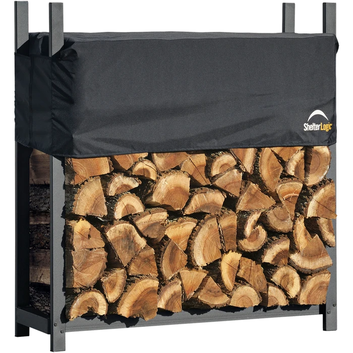 ShelterLogic Ultra Duty Firewood Rack With Cover, 4 Ft. 3 ShelterLogic Ultra Duty Firewood Rack With Cover, 4 Ft.