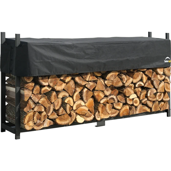 ShelterLogic Ultra Duty Firewood Rack With Cover, 8 Ft. 3 ShelterLogic Ultra Duty Firewood Rack With Cover, 8 Ft.
