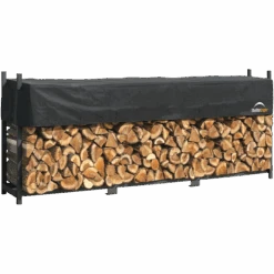 ShelterLogic Ultra Duty Firewood Rack With Cover, 12 Ft.