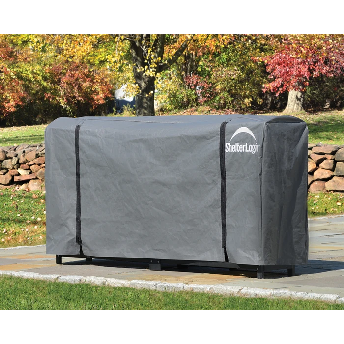 ShelterLogic Firewood Rack Full Length Cover, 8 Ft. 4 ShelterLogic Firewood Rack Full Length Cover, 8 Ft. - Image 2