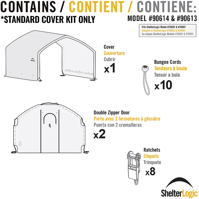 ShelterLogic Replacement Cover Kit For The AccelaFrame™ HD Greenhouse 7 ShelterLogic Replacement Cover Kit For The AccelaFrame™ HD Greenhouse - Image 5