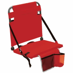 BLEACHER BOSS BUD STADIUM SEAT W/ POUCH RED