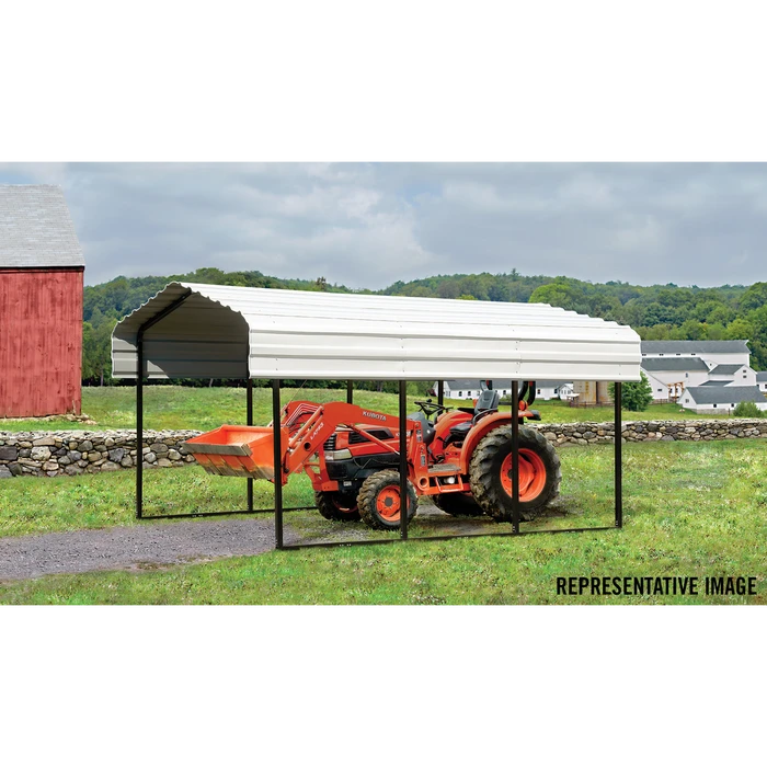 Arrow Carport, 10 Ft. X 42 Ft. X 7 Ft. Eggshell 14 Arrow Carport, 10 Ft. X 42 Ft. X 7 Ft. Eggshell - Image 12