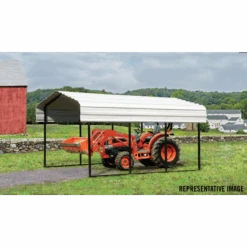 Arrow Carport, 10 Ft. X 69 Ft. X 7 Ft. Eggshell 25 Arrow Carport, 10 Ft. X 69 Ft. X 7 Ft. Eggshell -Shelterlogic CPH106907 5