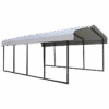 Arrow Carport, 12 Ft. X 20 Ft. X 7 Ft. Eggshell 1 Arrow Carport, 12 Ft. X 20 Ft. X 7 Ft. Eggshell -Shelterlogic CPH122007