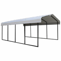 Arrow Carport, 12 Ft. X 20 Ft. X 7 Ft. Eggshell