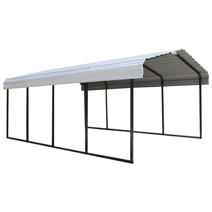Arrow Carport, 12 Ft. X 20 Ft. X 7 Ft. Eggshell 3 Arrow Carport, 12 Ft. X 20 Ft. X 7 Ft. Eggshell