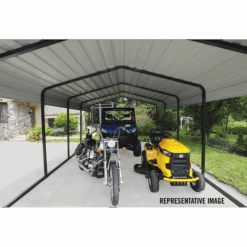 Arrow Carport, 12 Ft. X 47 Ft. X 7 Ft. Eggshell 26 Arrow Carport, 12 Ft. X 47 Ft. X 7 Ft. Eggshell -Shelterlogic CPH124707 5