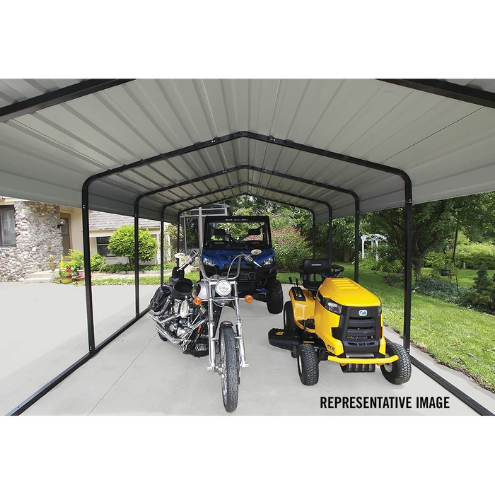 Arrow Carport, 12 Ft. X 60 Ft. X 7 Ft. Eggshell 13 Arrow Carport, 12 Ft. X 60 Ft. X 7 Ft. Eggshell - Image 11