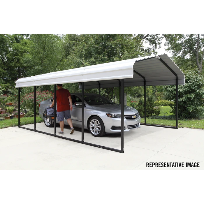 Arrow Carport, 12 Ft. X 74 Ft. X 7 Ft. Eggshell 11 Arrow Carport, 12 Ft. X 74 Ft. X 7 Ft. Eggshell - Image 9