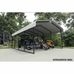 Arrow Carport, 12 Ft. X 82 Ft. X 7 Ft. Eggshell 25 Arrow Carport, 12 Ft. X 82 Ft. X 7 Ft. Eggshell -Shelterlogic CPH128207 6