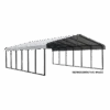 Arrow Carport, 20 Ft. X 47 Ft. X 7 Ft. Eggshell 2 Arrow Carport, 20 Ft. X 47 Ft. X 7 Ft. Eggshell -Shelterlogic CPH204707