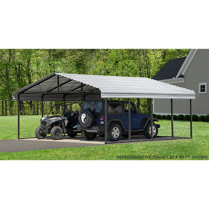 Arrow Carport, 20 Ft. X 74 Ft. X 7 Ft. Eggshell 11 Arrow Carport, 20 Ft. X 74 Ft. X 7 Ft. Eggshell - Image 9