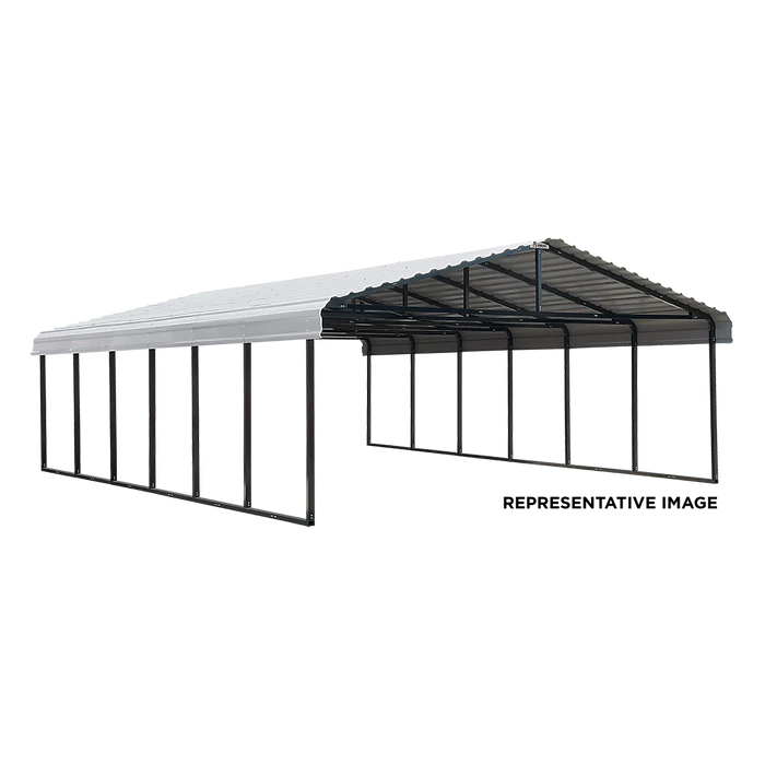 Arrow Carport, 20 Ft. X 96 Ft. X 7 Ft. Eggshell 3 Arrow Carport, 20 Ft. X 96 Ft. X 7 Ft. Eggshell