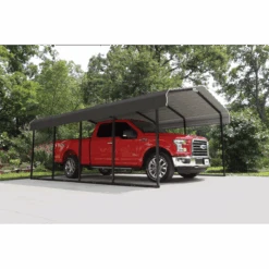 Arrow Carport, 12 Ft. X 20 Ft. X 7 Ft. Charcoal 23 Arrow Carport, 12 Ft. X 20 Ft. X 7 Ft. Charcoal -Shelterlogic CPHC122007 2