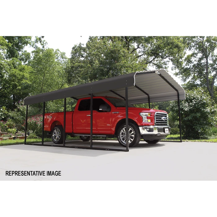 Arrow Carport, 12 Ft. X 82 Ft. X 7 Ft. Charcoal 12 Arrow Carport, 12 Ft. X 82 Ft. X 7 Ft. Charcoal - Image 10