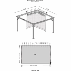 Curtains For Messina Gazebo (Gazebo Not Included) -Shelterlogic CURTAINSMESSINA 4