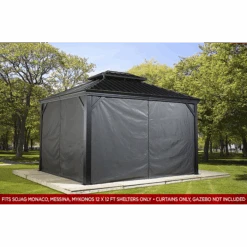 Curtains For Monaco Gazebo (Gazebo Not Included) -Shelterlogic CURTAINSMONACO 3