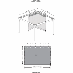 Curtains For Sanibel Gazebo (Gazebo Not Included) 13 Curtains For Sanibel Gazebo (Gazebo Not Included) -Shelterlogic CURTAINSSANIBEL 5