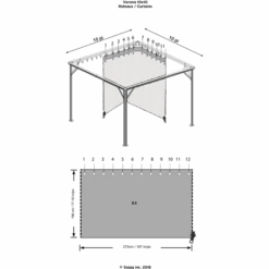 Curtains For Verona Gazebo (Gazebo Not Included) -Shelterlogic CURTAINSVERONA 2