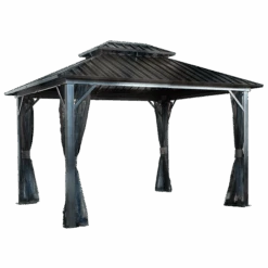 Genova II Double Roof Hardtop Gazebo
