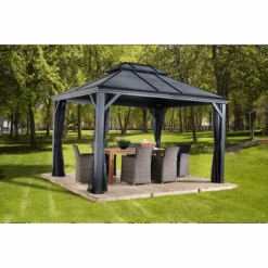 Mykonos II Double Roof Hardtop Gazebo 12 Mykonos II Double Roof Hardtop Gazebo -Shelterlogic MYKONOSII 3