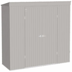 Arrow Elite Steel Storage Shed, 10x4, Cool Grey