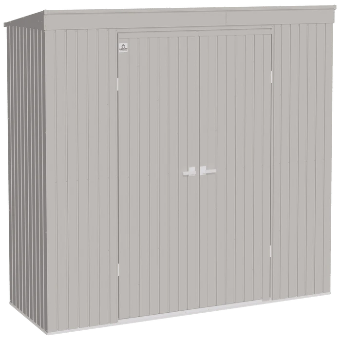 Arrow Elite Steel Storage Shed, 10x4, Cool Grey 3 Arrow Elite Steel Storage Shed, 10x4, Cool Grey
